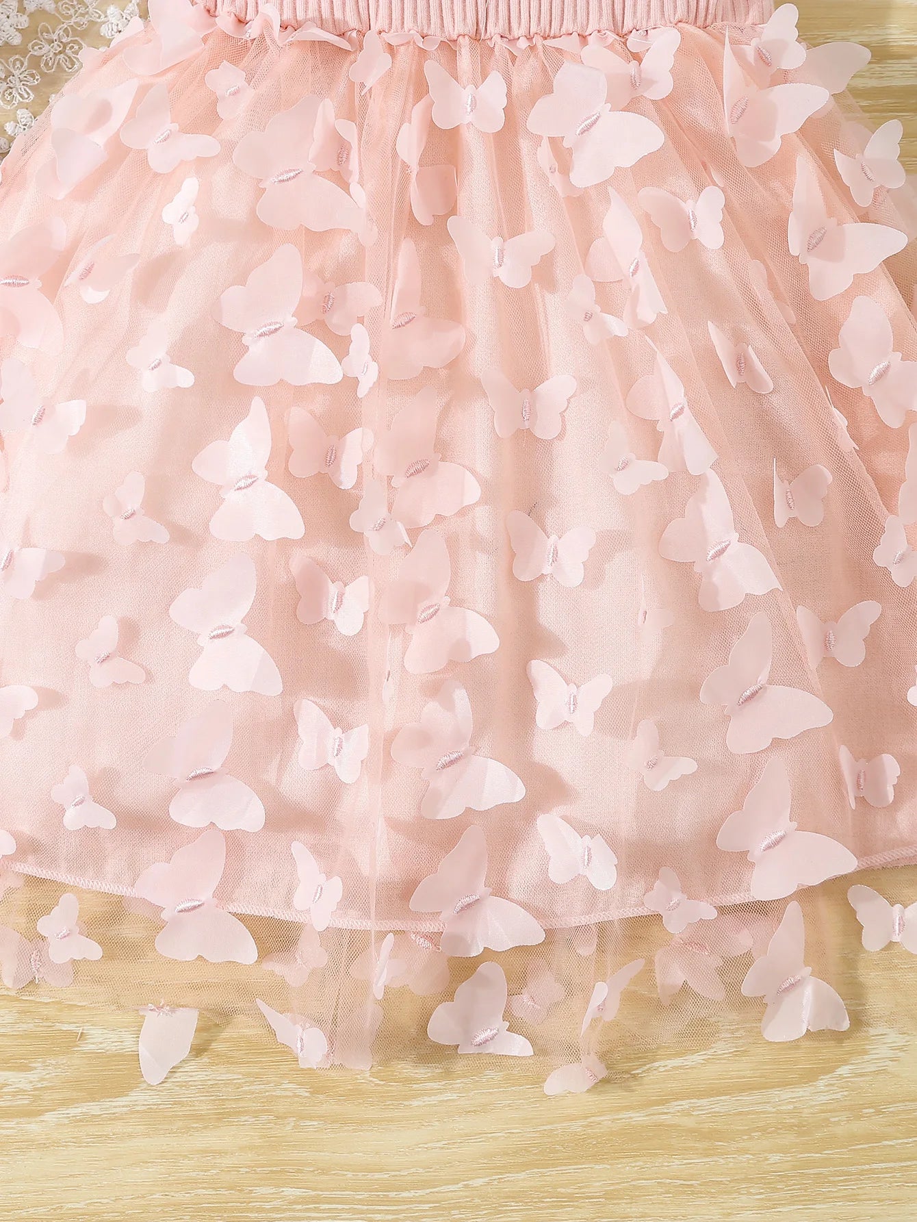 Girl's Clothes, Baby's Butterfly Decor, Cami Dress Sleeveless Princess