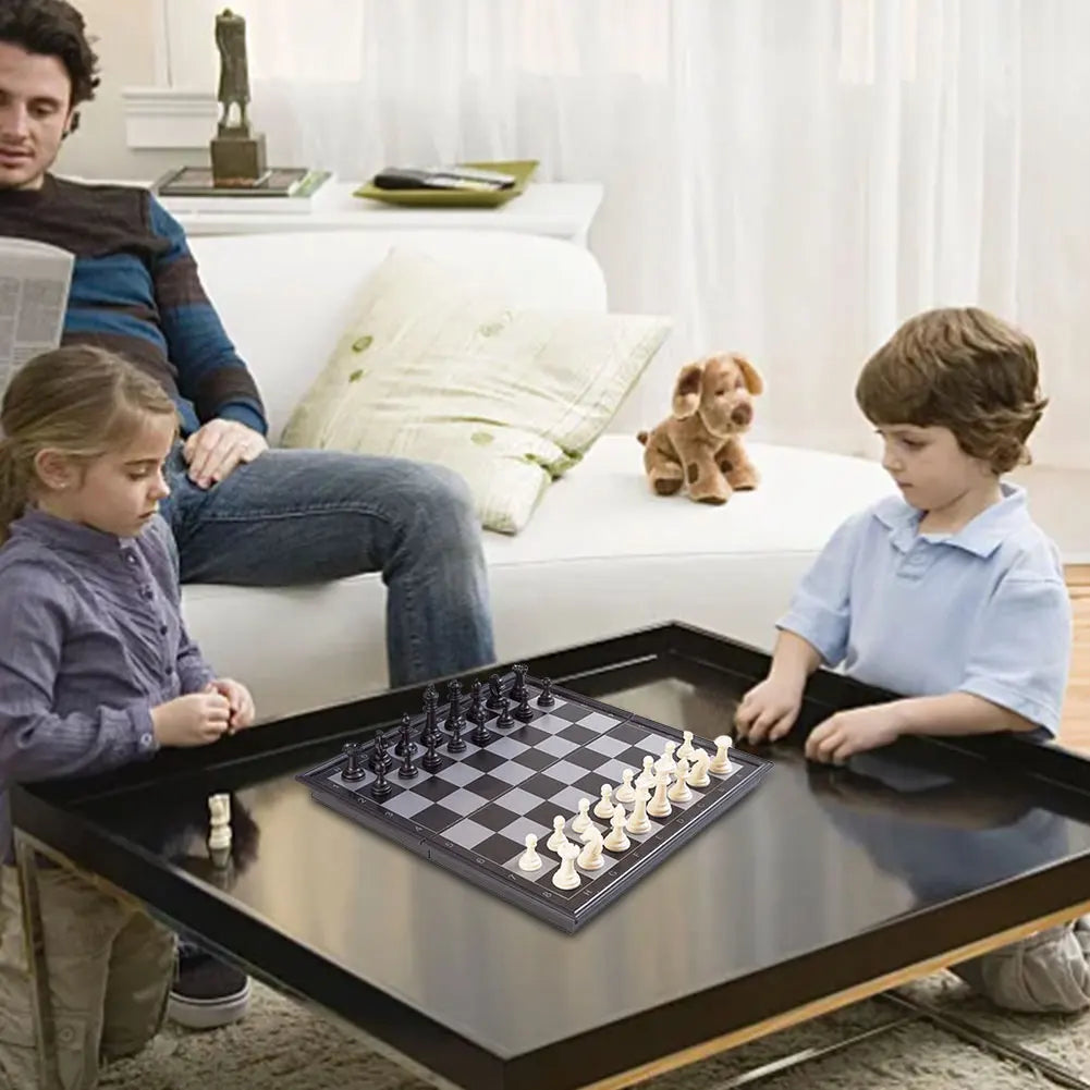 Folding Magnetic Chess Game, Educational, Adult Kids Beginner