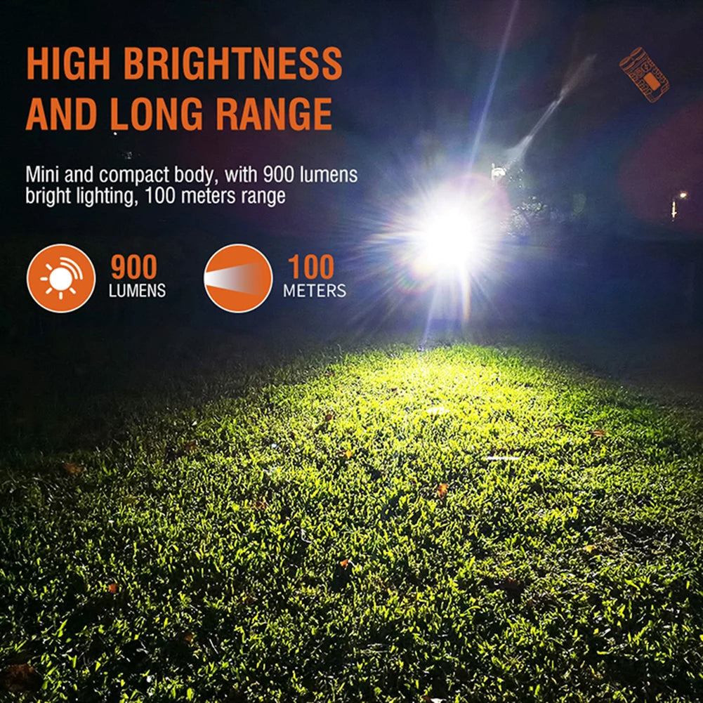 Multi-function Mini Keychain Light, Led Flashlight, Head Lamp