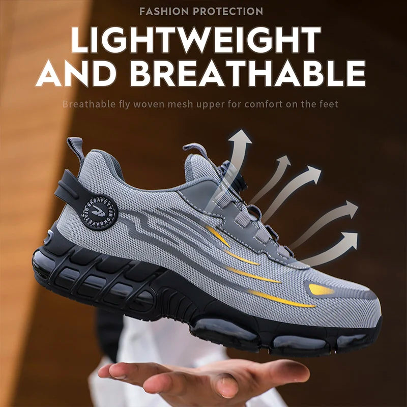 Breathable lace-free soft sole comfortable anti-puncture shoes