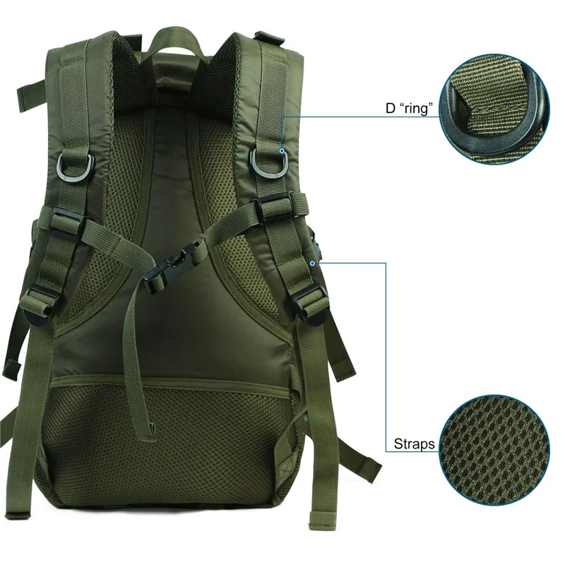 Travel Hiking Backpack, Camping, Waterproof, Lightweightl