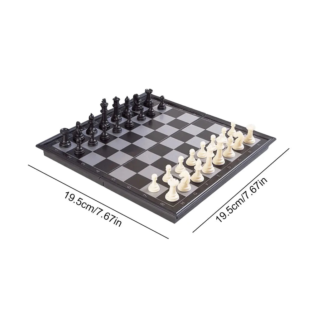 Folding Magnetic Chess Game, Educational, Adult Kids Beginner