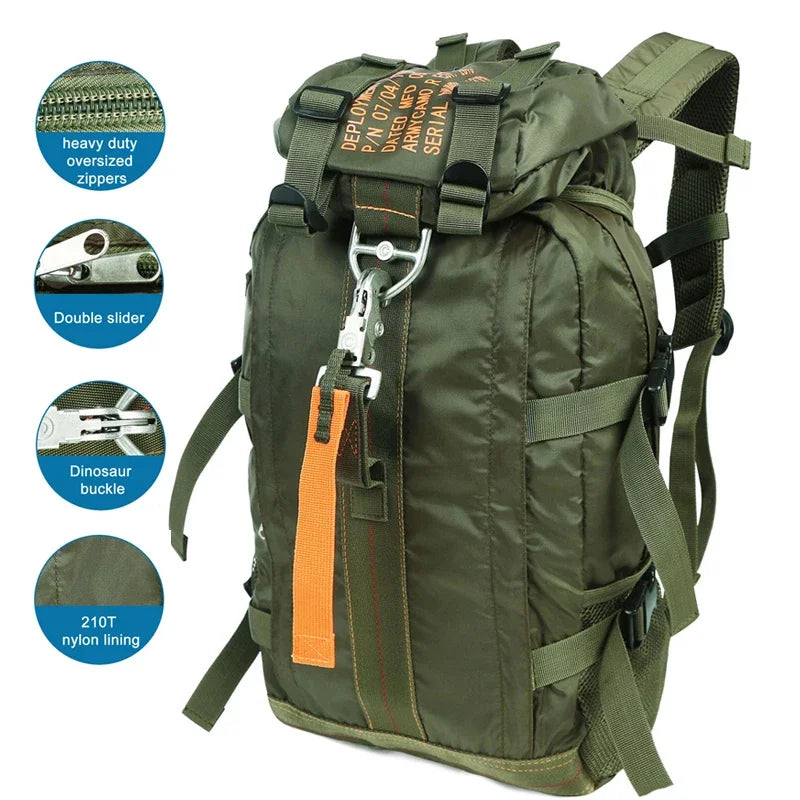 Travel Hiking Backpack, Camping, Waterproof, Lightweightl