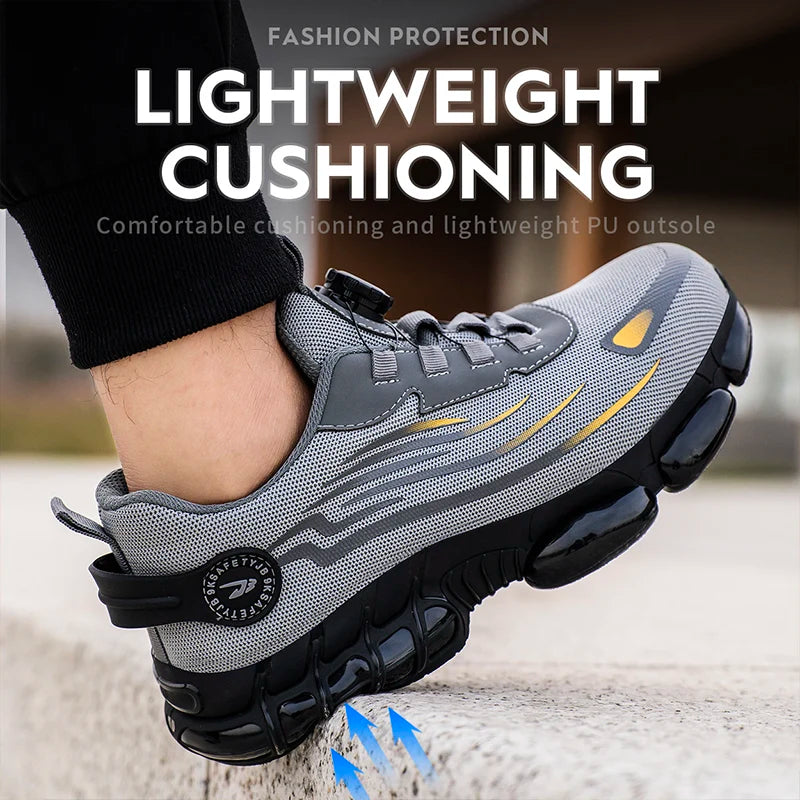 Breathable lace-free soft sole comfortable anti-puncture shoes