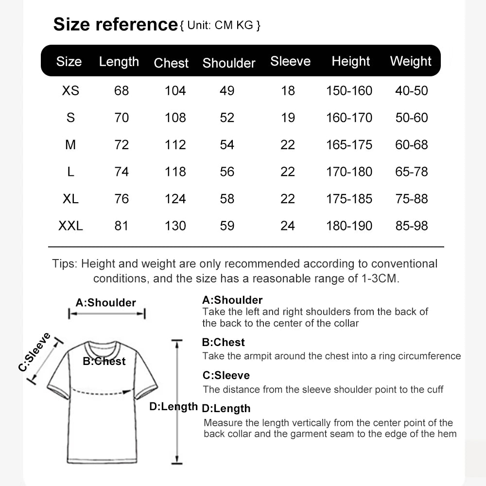 American Style, Retro Heavyweight Solid Color, Short Sleeved T-shirt