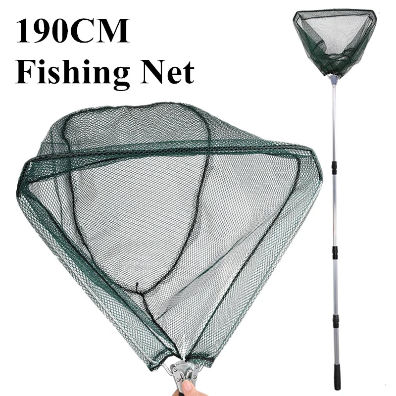 190cm 130cm 55cm Telescopic Landing Net, Folding, Extending