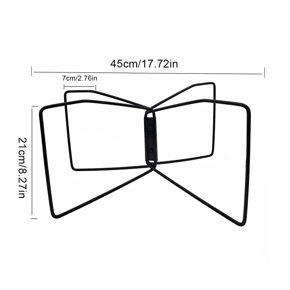 Folding Organizer Box Stand, Stainless Steel Portable, Bracket Multifunction Cook Equipment