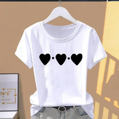 Women Print Fashion Casual, Short Sleeve, T Shirt