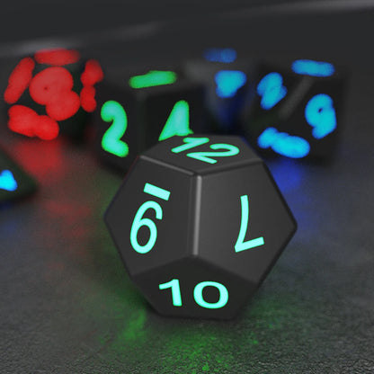 LED Dice Set Luminous Adults Entertainment Toys