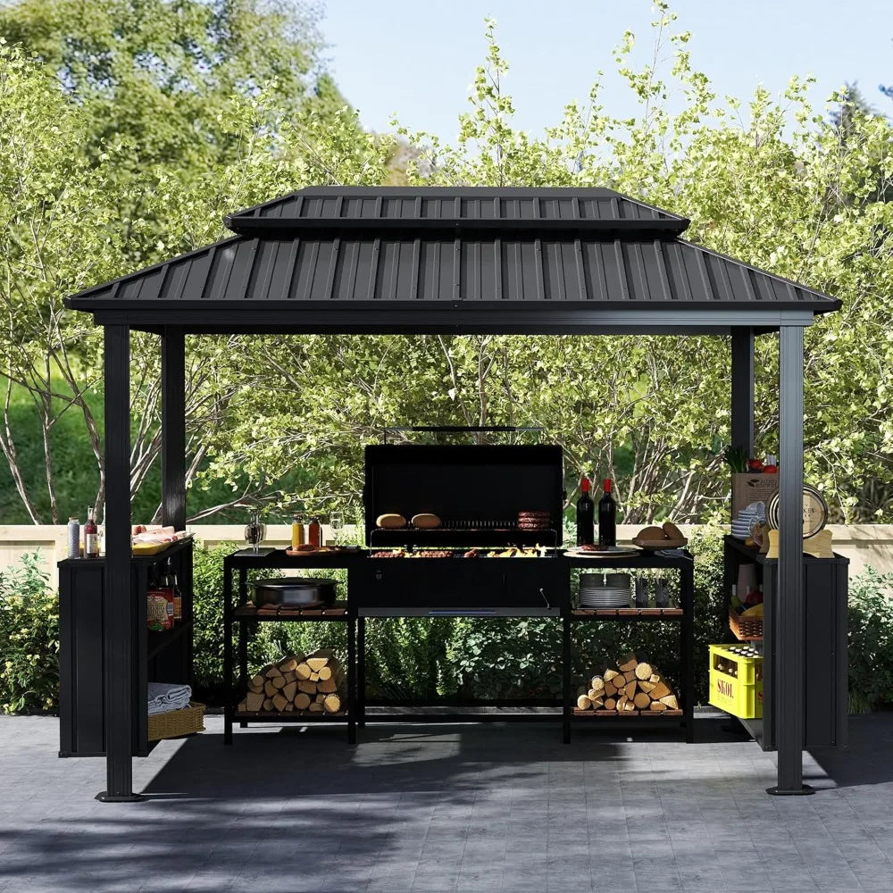 Hardtop Grill Gazebo, Outdoor BBQ, Patio Grill Canopy