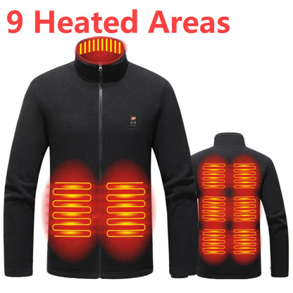 Heated Areas Jackets, Unisex, Electric USB Heating Clothing, Thermal