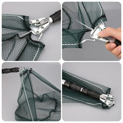 190cm 130cm 55cm Telescopic Landing Net, Folding, Extending