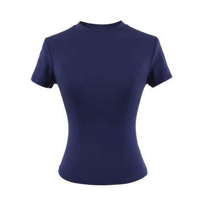 High Quality Casual T shirt, Slim Short Sleeves Women Clothing