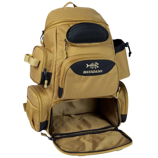 Fishing Tackle Backpack - Lightweight Fishing Gear Bag