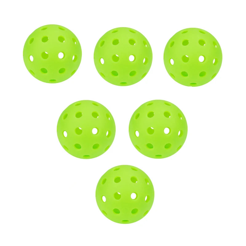 6 Pcs Set Pickleball 40 Holes Game