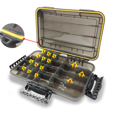 Waterproof Fishing Tackle Box, Bait Storage Case