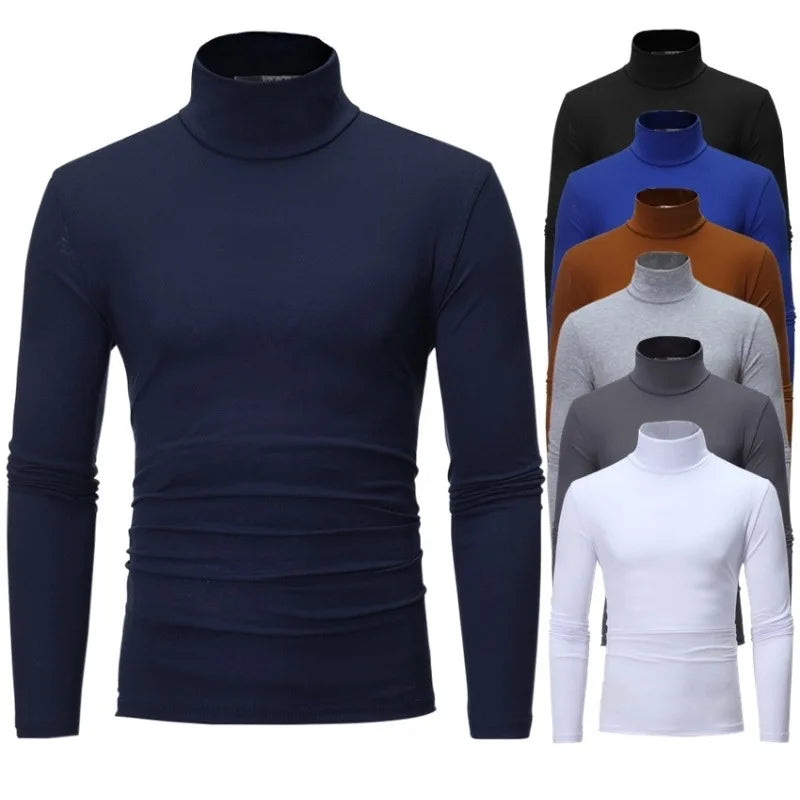 Thermal Underwear Top, Men's Winter Clothes,  Autumn Men's High Neck