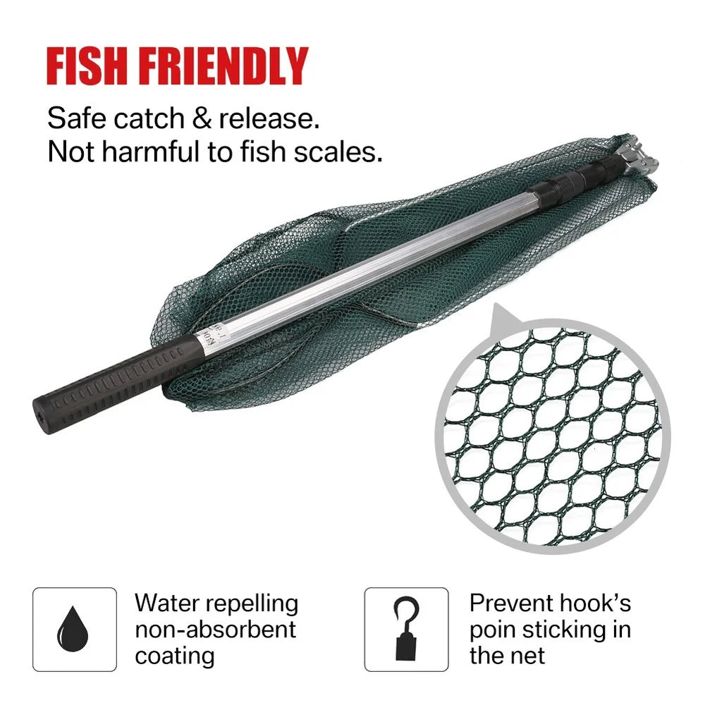 190cm 130cm 55cm Telescopic Landing Net, Folding, Extending