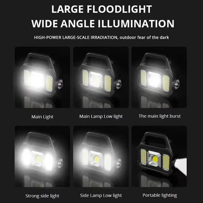 Solar Rechargeable Flashlight Zoomable Waterproof, Powerful Lantern