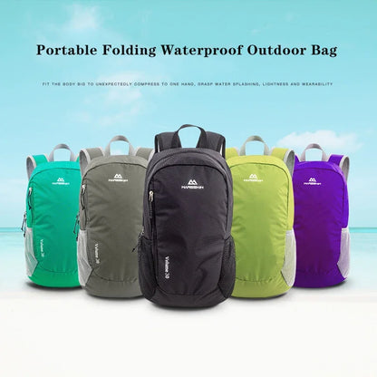 Portable Waterproof Outdoor Camping Backpack - 30L Capacity, Ultralight