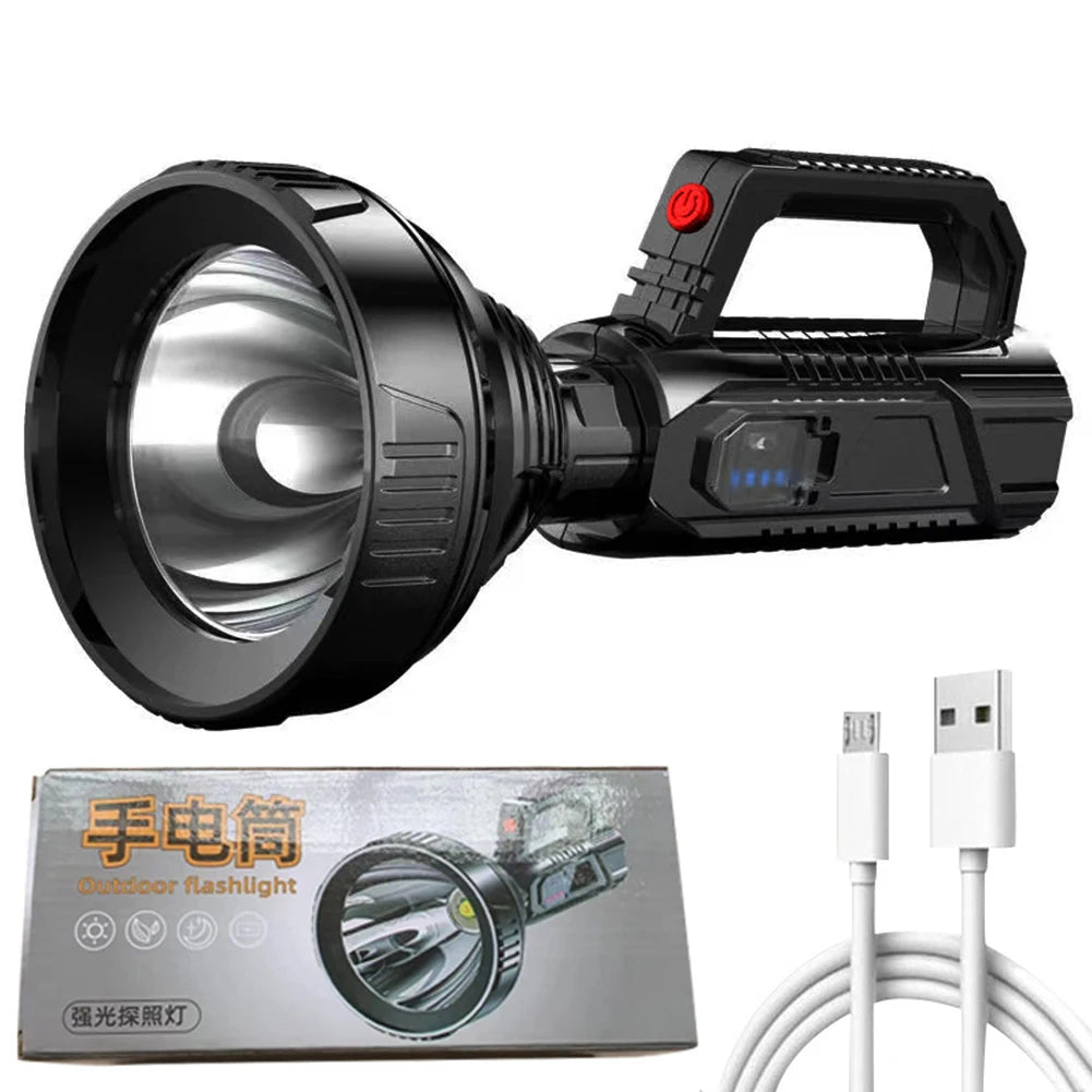 LED Strong Light, 3 Modes, Handheld Spotlight USB Rechargeable,