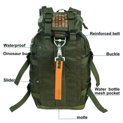 Travel Hiking Backpack,  Camping, Waterproof, Lightweightl