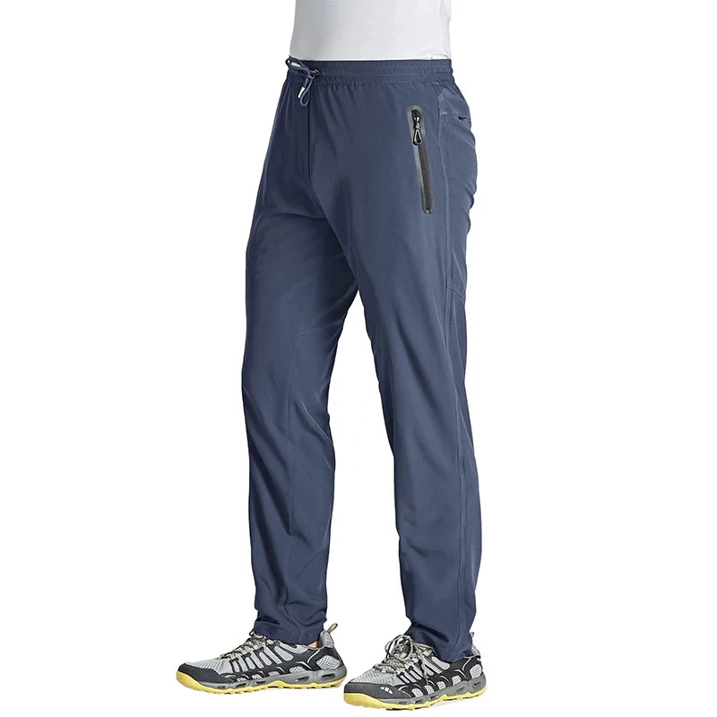 Quick Dry Men's Sweatpants with Zip Pocket, Lightweight