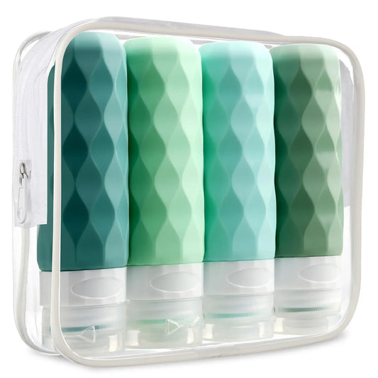 4 Pc/set Travel Bottles, Leak Proof Travel Size, Accessories