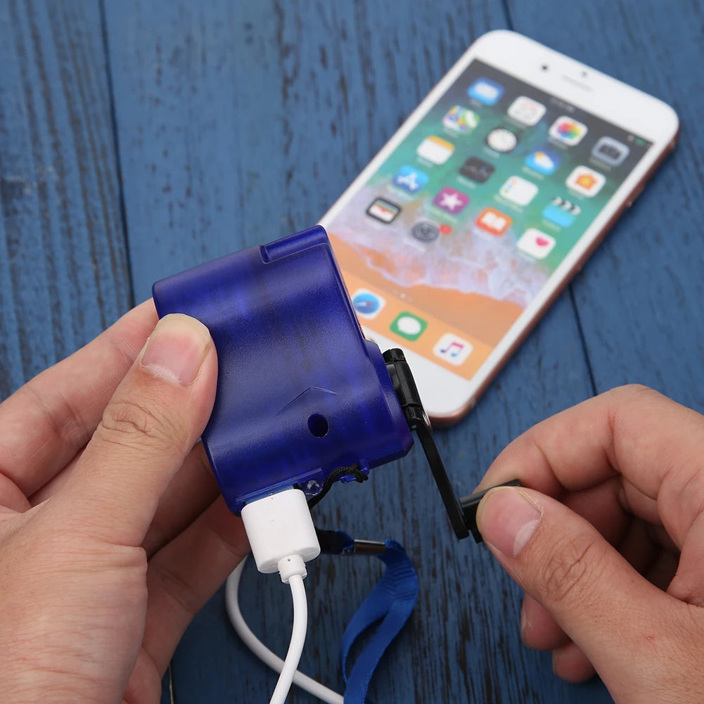 USB Mobile Phone, Emergency Charger, Portable Hand Crank Power Dynamo