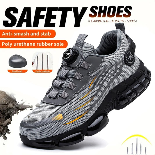 Breathable lace-free soft sole comfortable anti-puncture  shoes