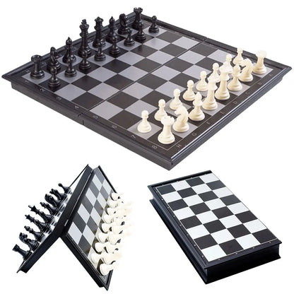 Folding Magnetic Chess Game, Educational,  Adult Kids Beginner