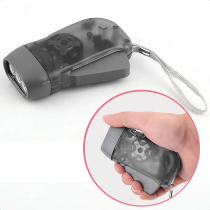 3 LED Hand Pressing Dynamo Crank, Flashlight