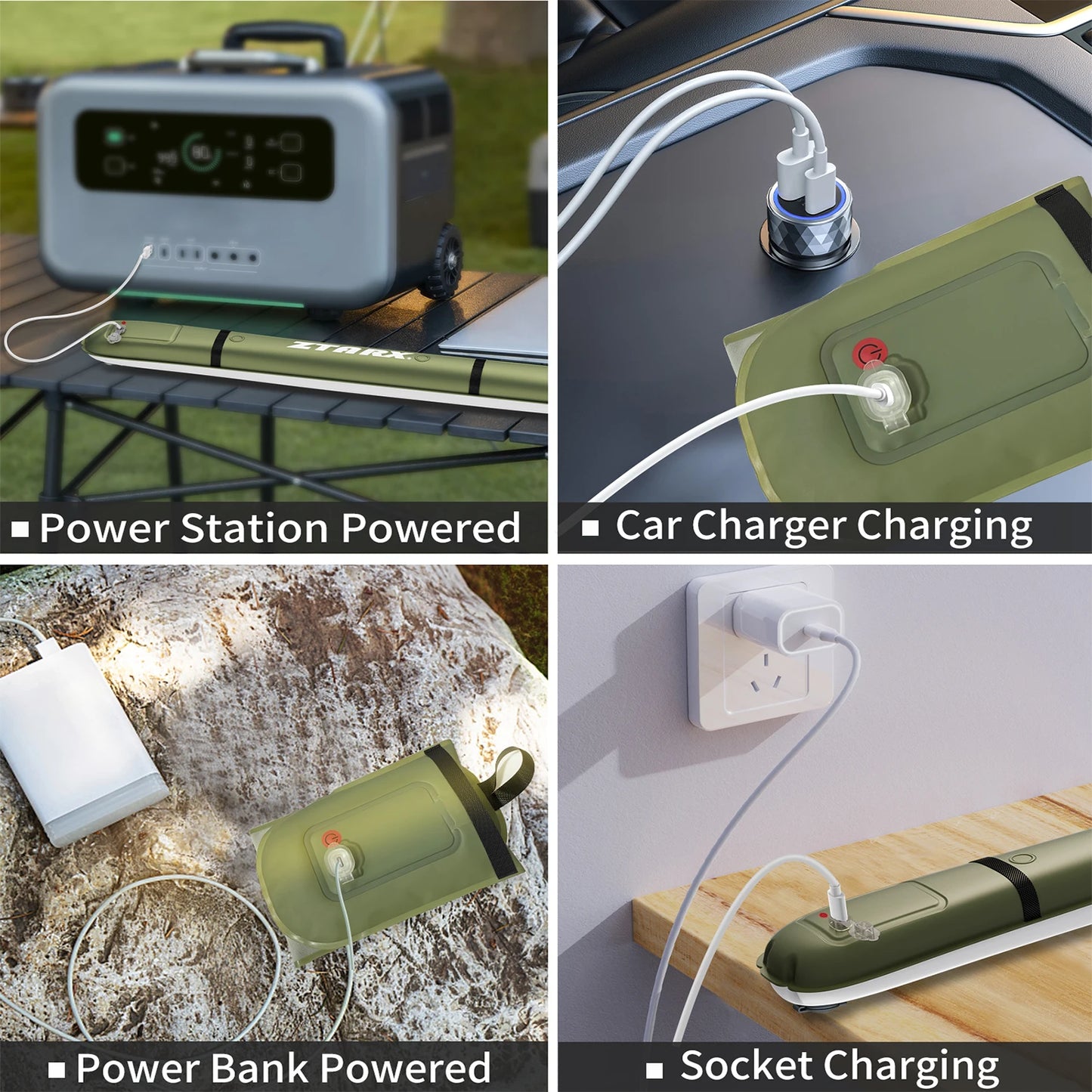 Rechargeable Portable, Strong Light Waterproof 2000 mAh Tent Lamp, Spotlight,  Repair Lighting
