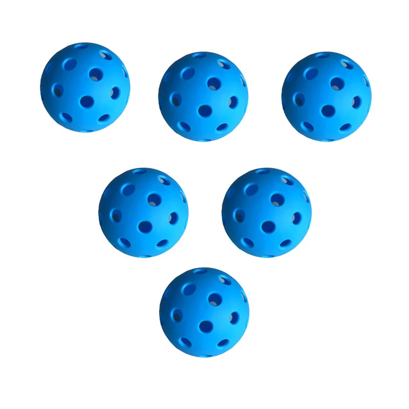 6 Pcs Set Pickleball 40 Holes Game