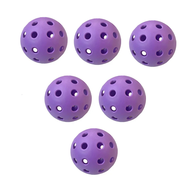 6 Pcs Set Pickleball 40 Holes Game