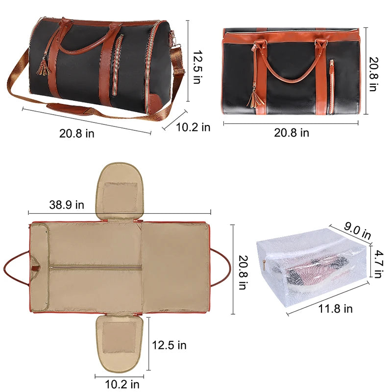 Fashion Folding Suit Storage Foldable Travel Bag Sport