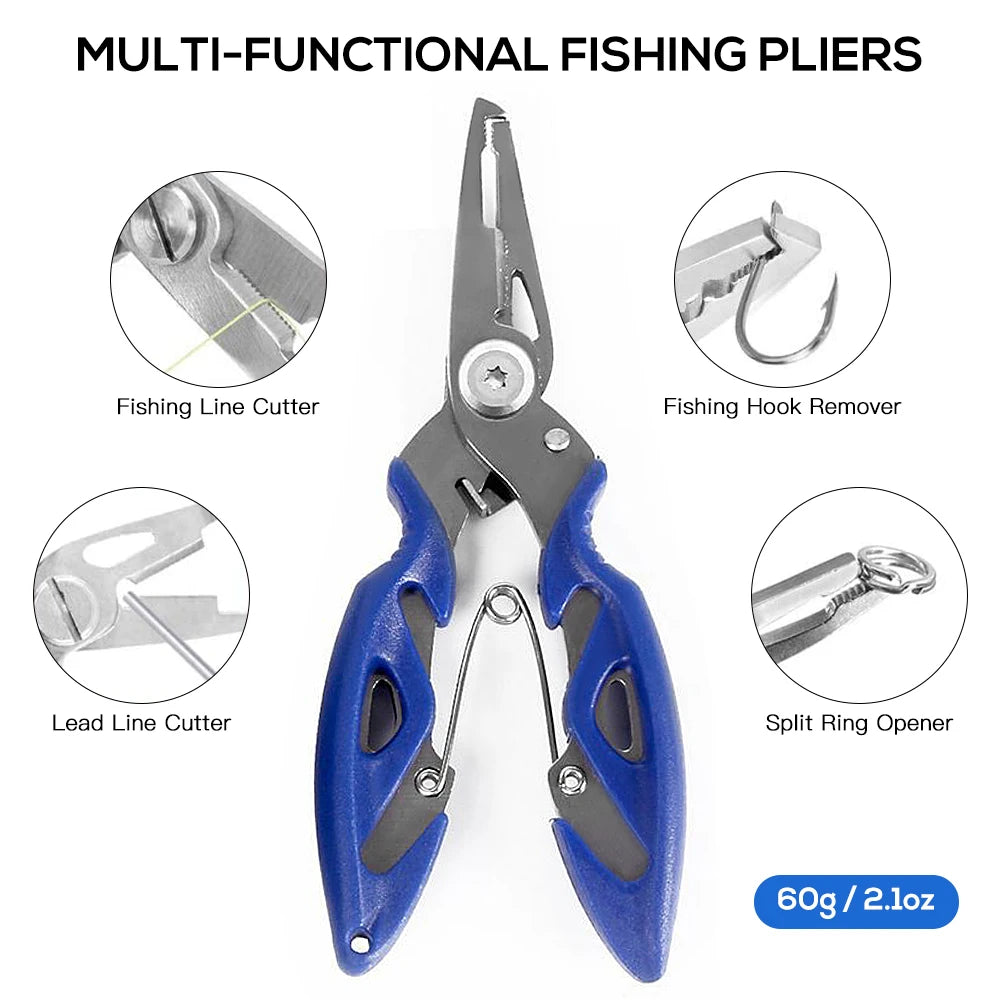 263pcs Fishing Accessories Set with Tackle Box, Plier Jig Hooks Sinker Weight Swivels Snaps Sinker Slides