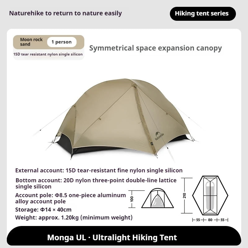 Naturehike Mongar Hiking Tent 1 2 Person Ultralight Waterproof