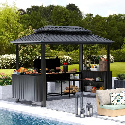 Hardtop Grill Gazebo, Outdoor BBQ, Patio Grill Canopy