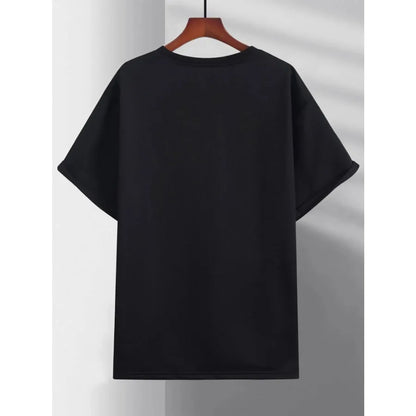 Large Men's Casual Sports T-shirt Round Neck