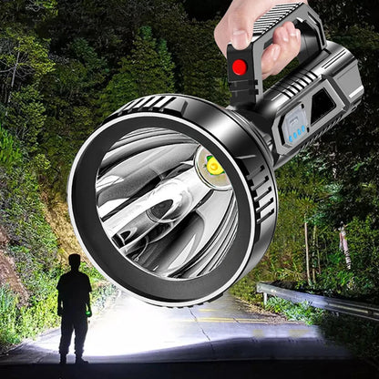 LED Strong Light, 3 Modes, Handheld Spotlight USB Rechargeable,