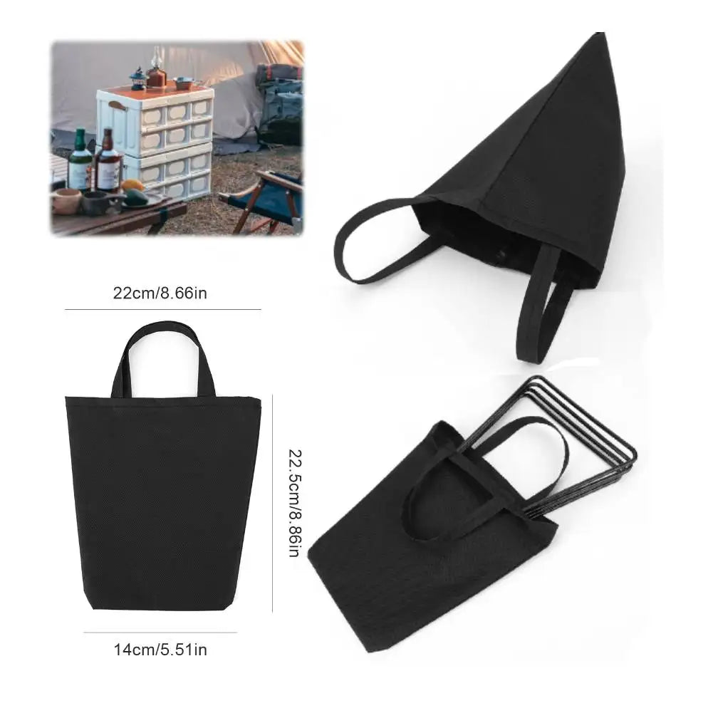 Folding Organizer Box Stand, Stainless Steel Portable, Bracket Multifunction Cook Equipment