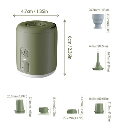 Tiny Air Pump, Camping Lantern 4.5kPa,  with Magnetic Design