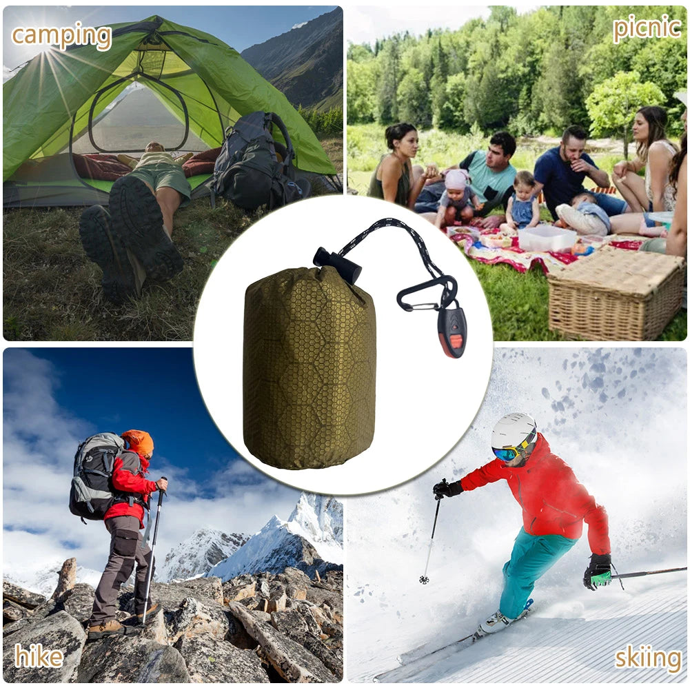 Thermal Sleeping Bag, Survival Blanket, PE Aluminum Film,